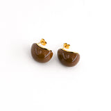 Boucles d'oreilles SIPIA MARRON