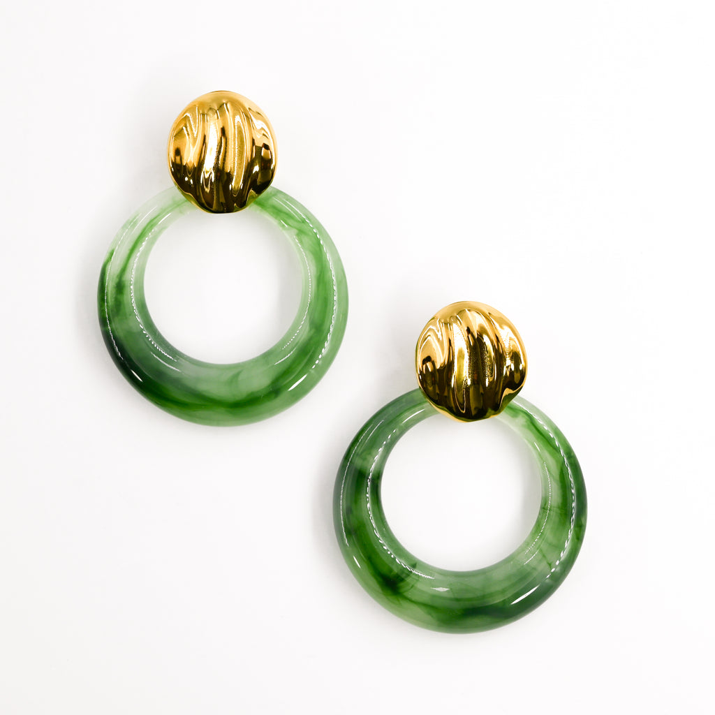 Boucles d'oreilles STACY VERT