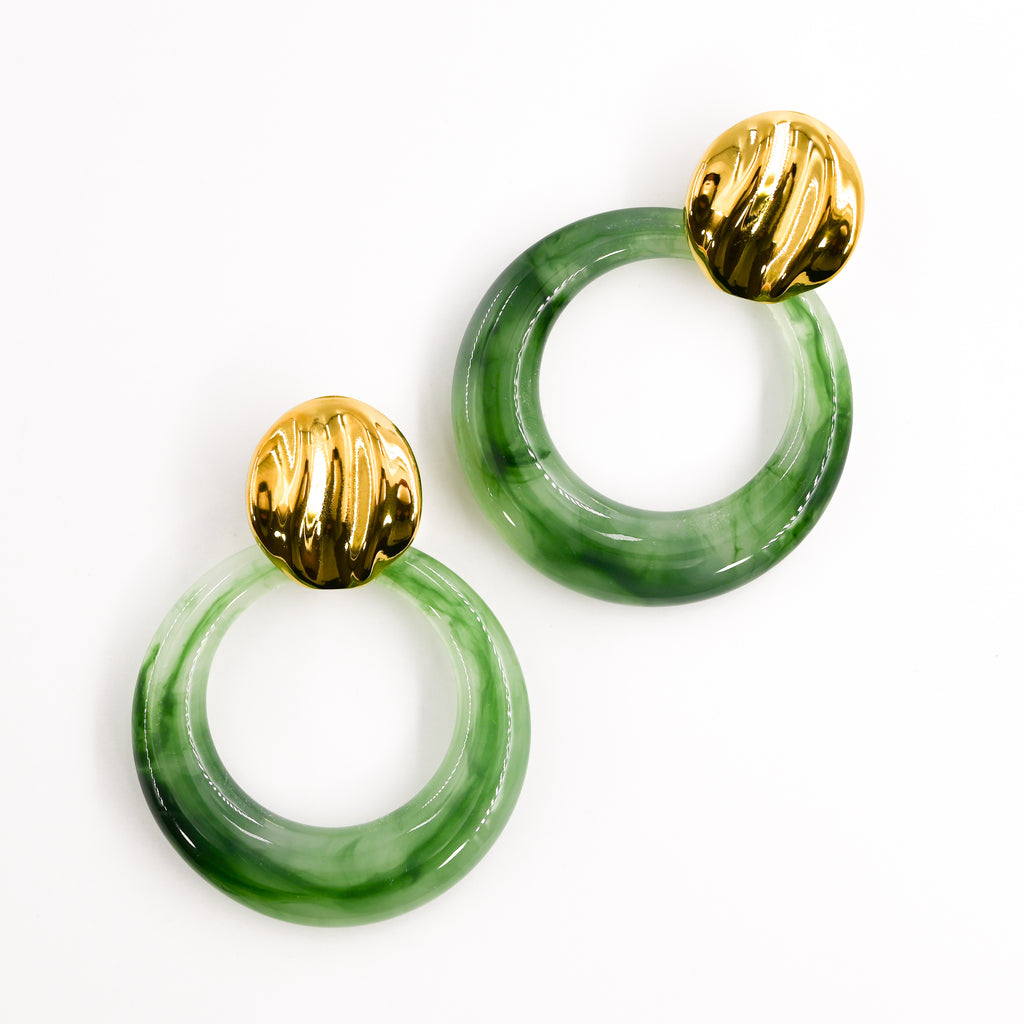 Boucles d'oreilles STACY VERT