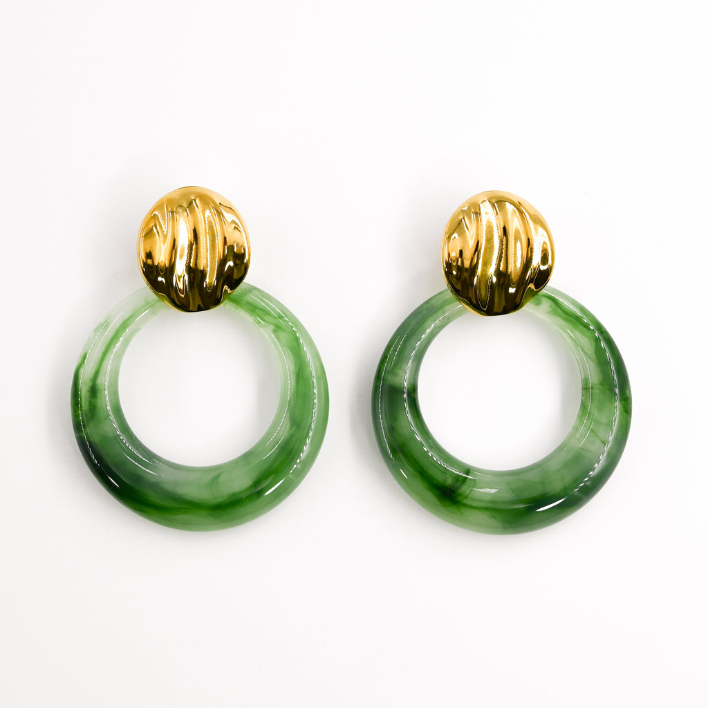 Boucles d'oreilles STACY VERT