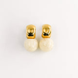 Boucles d'oreilles TEGLIA BLANC