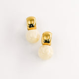 Boucles d'oreilles TEGLIA BLANC