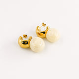 Boucles d'oreilles TEGLIA BLANC