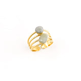 Bague GANIA AVENTURINE VERT
