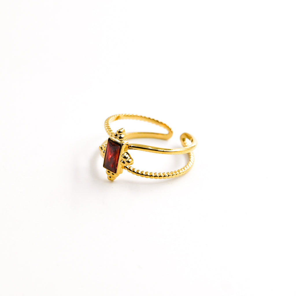 Bague ERNESTINE ROUGE