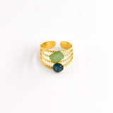 Bague GANIA AMAZONITE/APATITE