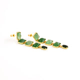 Boucles d'oreilles GAETANNE VERT