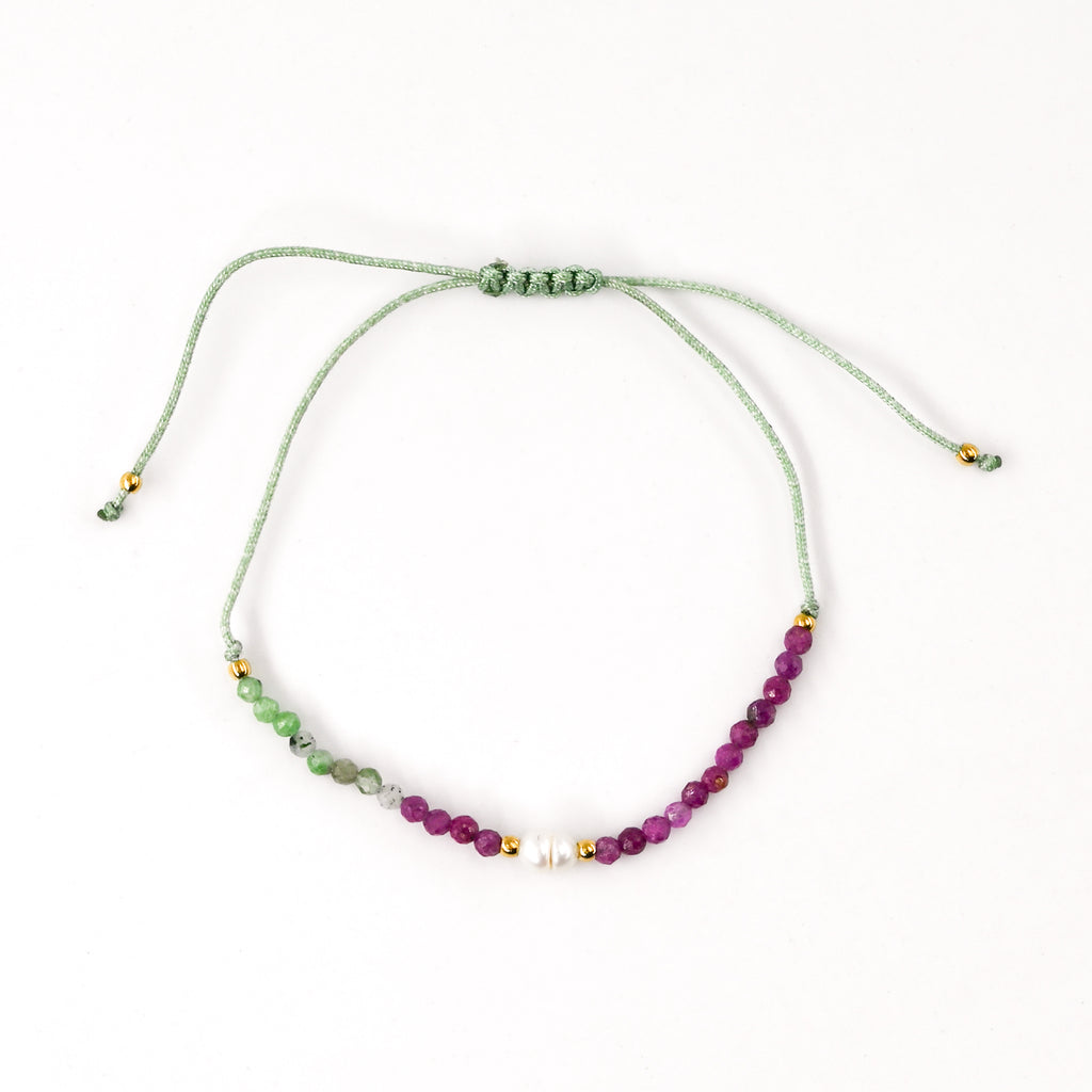 Bracelet BROME VERT/VIOLET