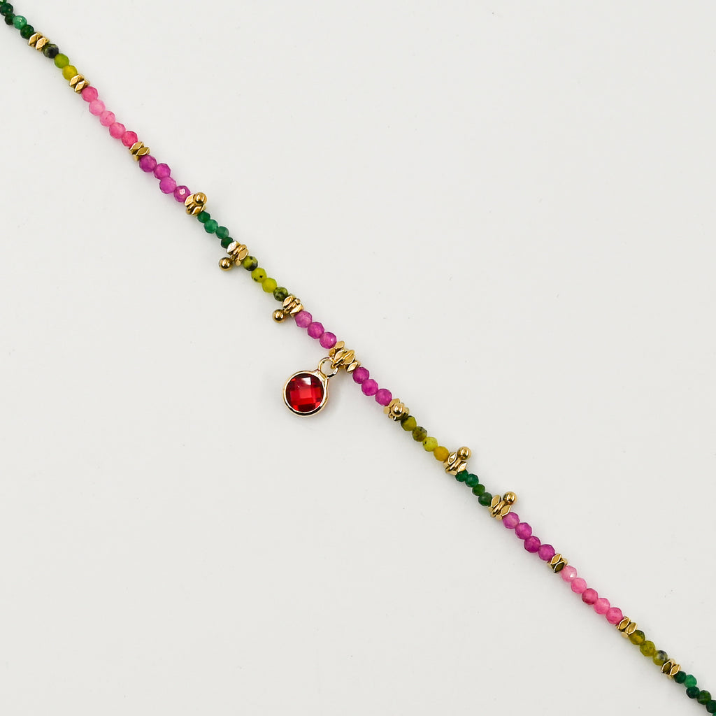 Bracelet IASAN ROSE/VERT