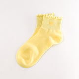 Chaussettes Coeur Jaune