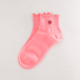 Chaussettes Coeur Rose