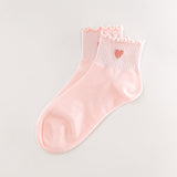 Chaussettes Coeur Rose Pâle
