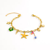Bracelet de cheville AMARYLLIS VERT