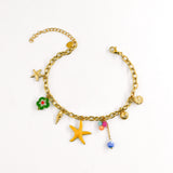 Bracelet de cheville AMARYLLIS VERT