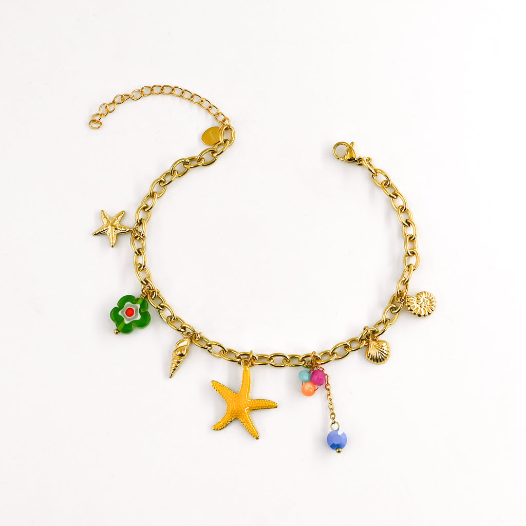 Bracelet de cheville AMARYLLIS VERT