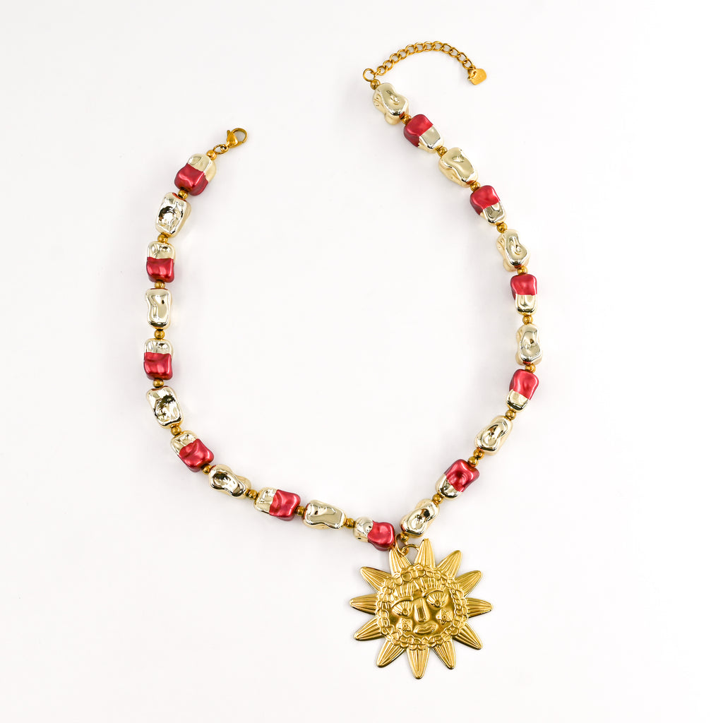 Collier BASTIANO ROUGE