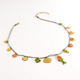 Collier BOSCA VERT/ROSE