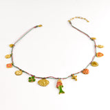 Collier BOSCA VERT/ROSE