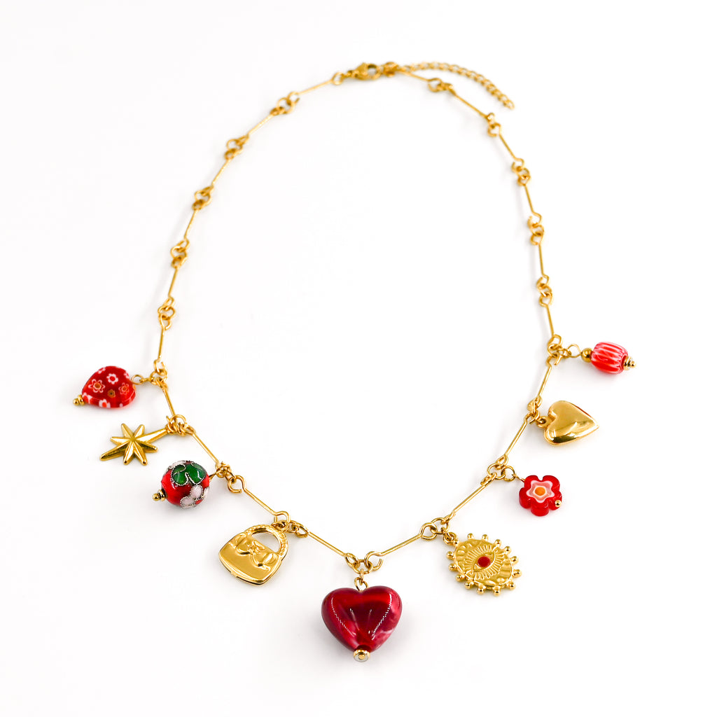Collier CELINOS ROUGE