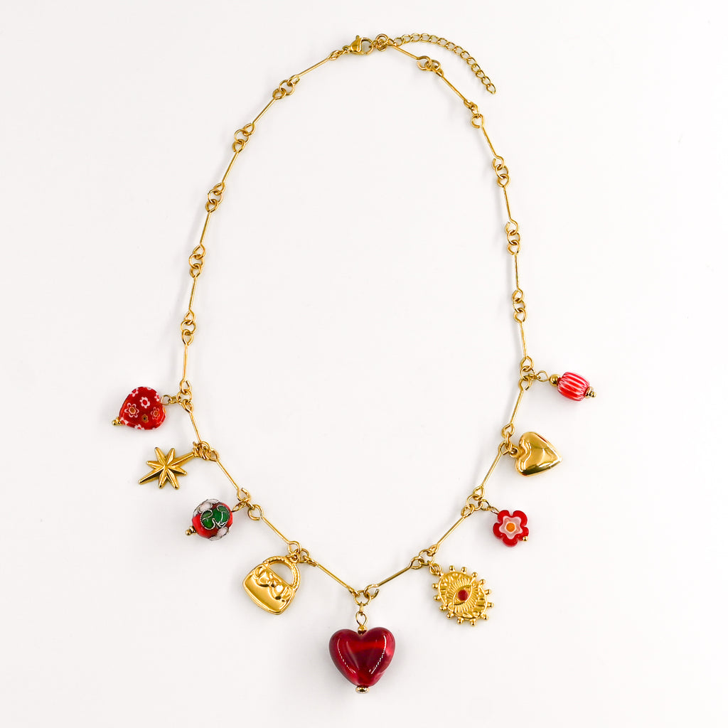 Collier CELINOS ROUGE