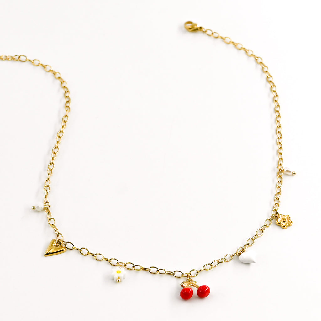 Collier FLAMO BLANC