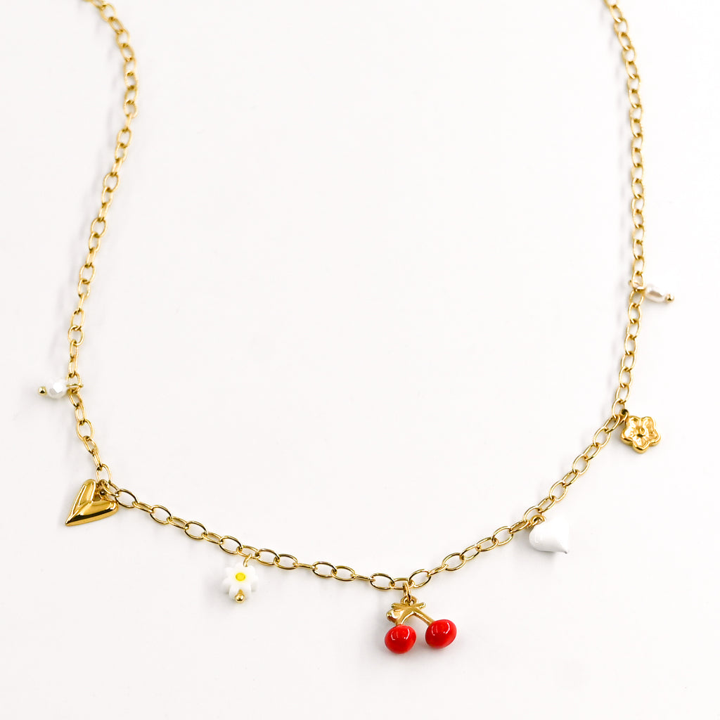 Collier FLAMO BLANC