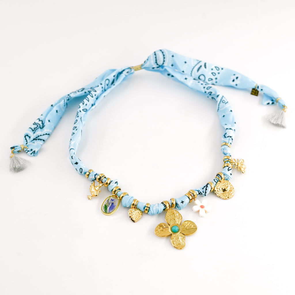 Collier FLORENTINO BLEU