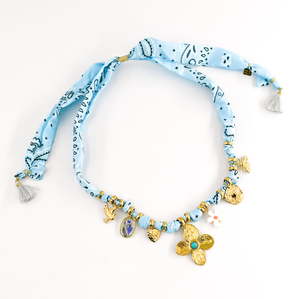 Collier FLORENTINO BLEU