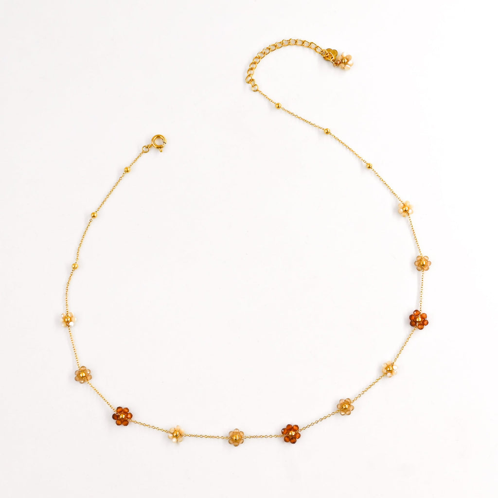 Collier HERMITOS MARRON/BLANC