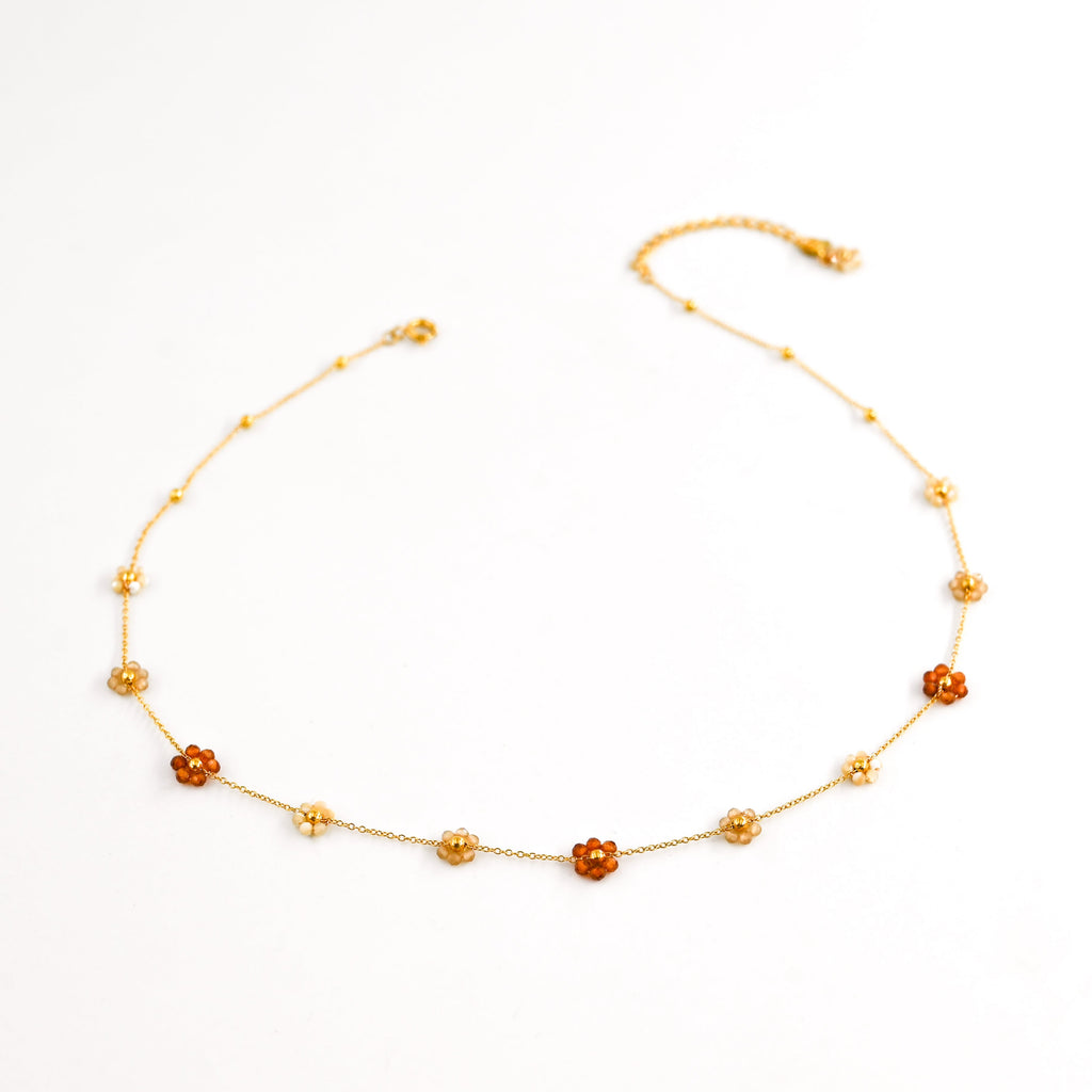 Collier HERMITOS MARRON/BLANC