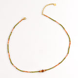 Collier LUIS KAKI/MARRON