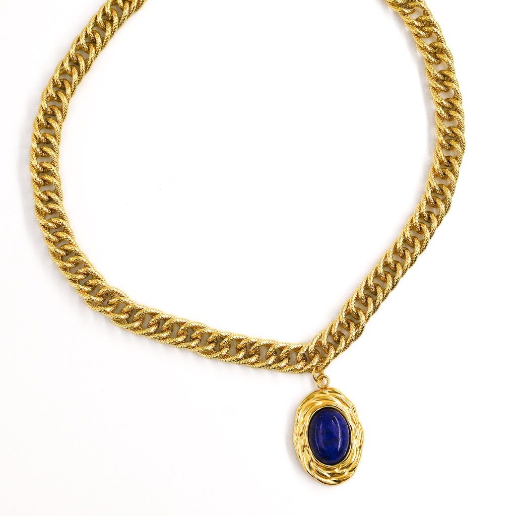 Collier NANAI BLEU MARINE