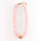 Collier ODON CUBE ROSE