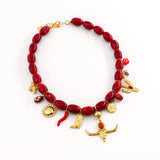 Collier SITTING ROUGE