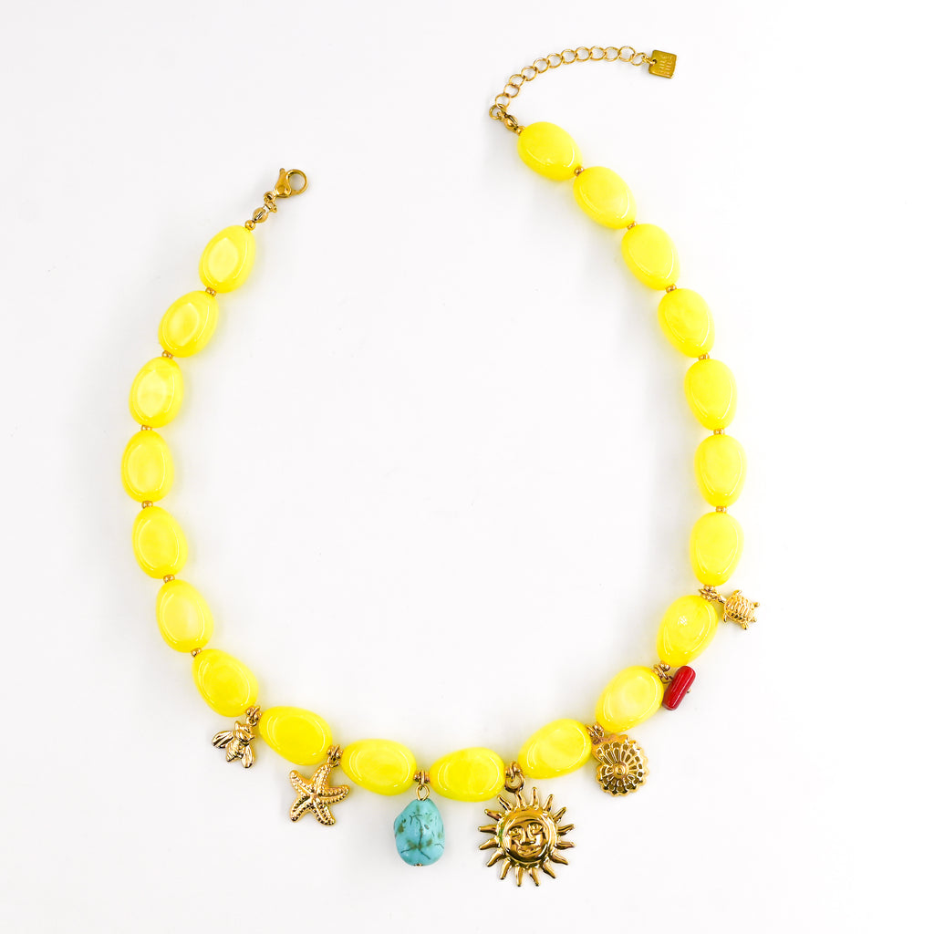 Collier SYLVIO JAUNE