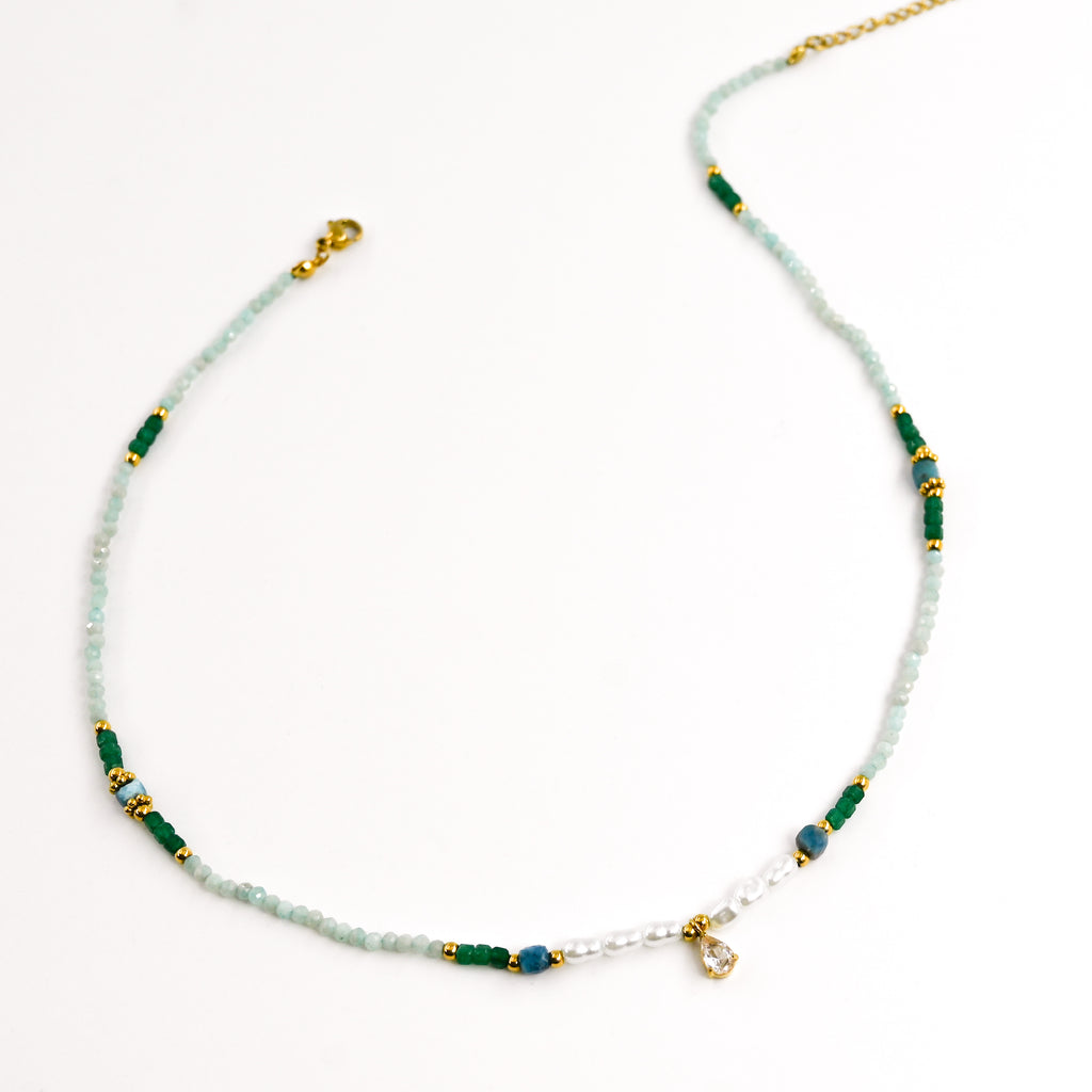 Collier VALÈRE VERT D'EAU