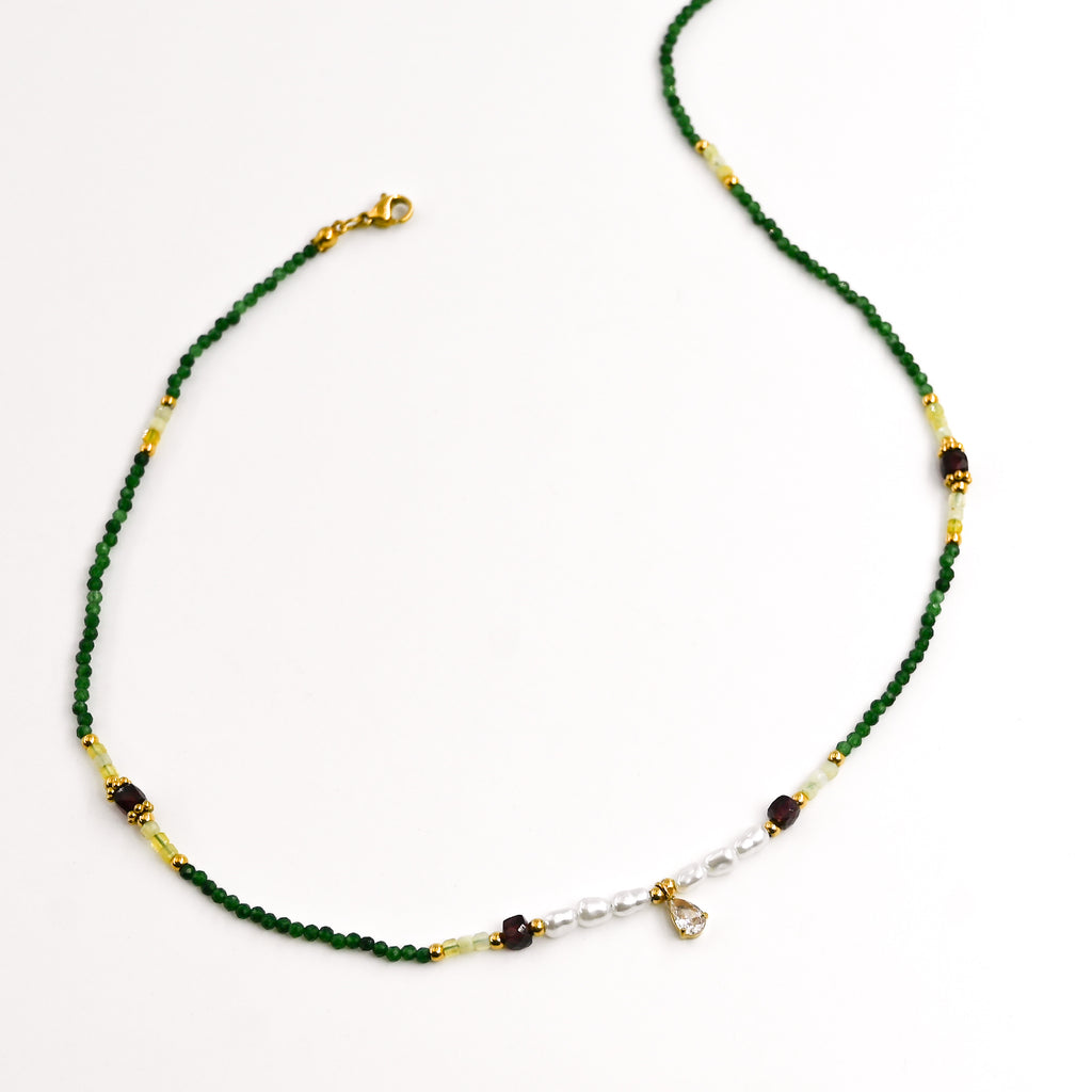 Collier VALÈRE VERT FONCÉ