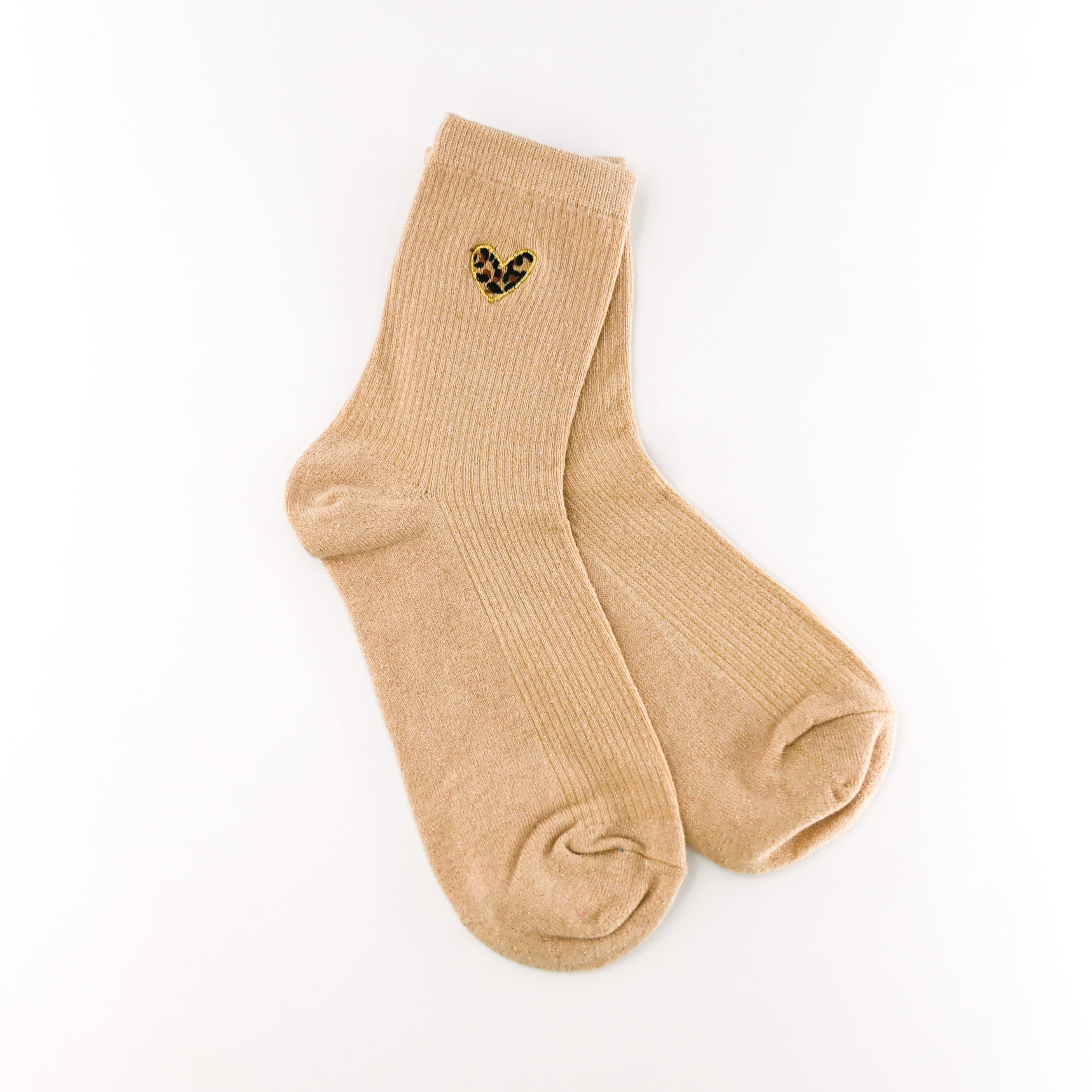 Chaussettes coeur léopard (+ de couleurs)