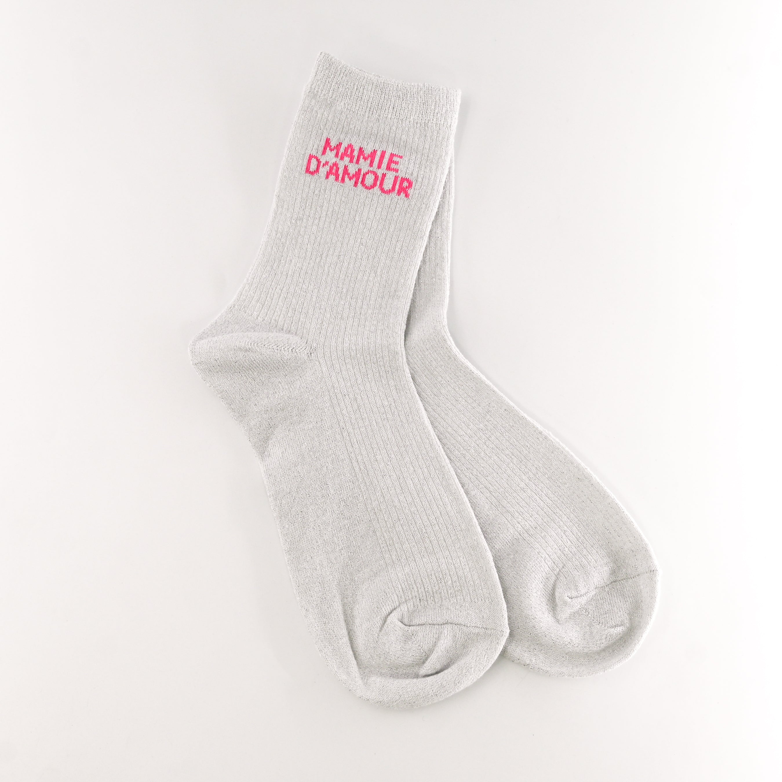 Chaussettes message "Mamie d'amour" (+ de couleurs)