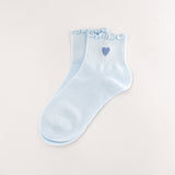 Chaussettes Coeur Bleu