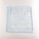 Foulard Paisley Bleu Ciel