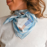 Foulard Dog Lover Bleu