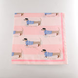 Foulard Dog Lover Rose