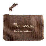 Pochette message "MA SOEUR" (+ de couleurs)