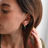 Boucles d'oreilles ABELIE MARRON