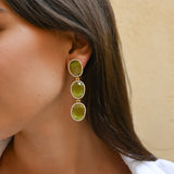 Boucles d'oreilles IBELINA KAKI