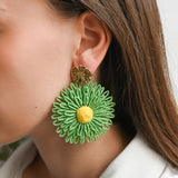 Boucles d'oreilles MIREILLE VERT