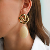 Boucles d'oreilles NÉORA BLANC