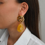 Boucles d'oreilles NÉORA JAUNE