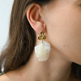 Boucles d'oreilles ROSAMÉE BLANC
